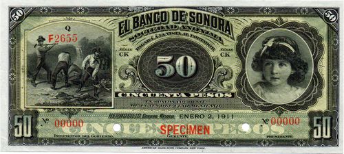 Banco de Sonora 50 CK 00000