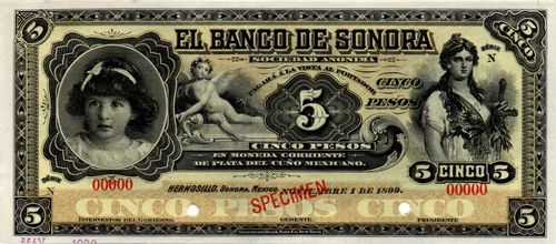 Banco de Sonora 5 N 00000 white back