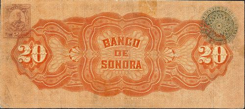 Sonora 20 BC 44177 reverse