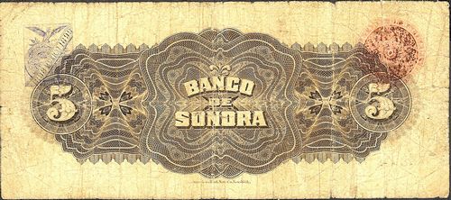 Sonora 5 N 69267 reverse