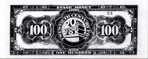 Movie 100 A 79541 20th Century Fox reverse