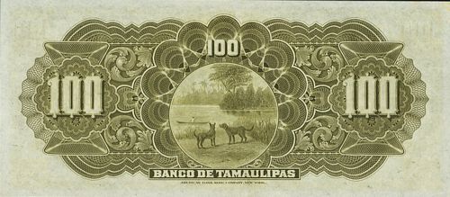 Tamaulipas 100 H 3147 reverse