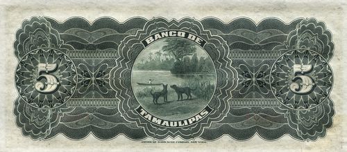 Tamaulipas 5 F 13226 reverse