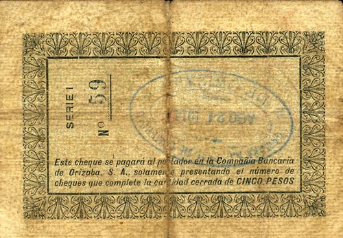 CC Orizaba 50c reverse