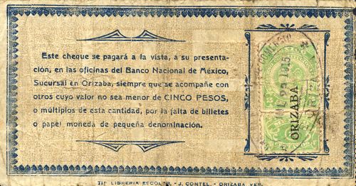 CC Orizaba 75c reverse