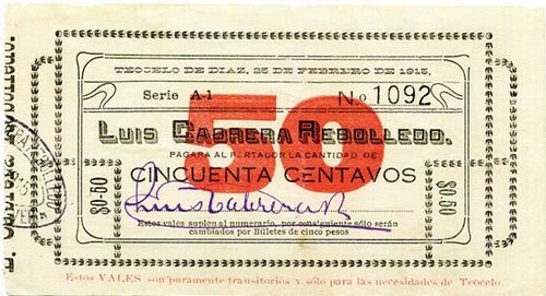 Cabrera 50c A1 1092
