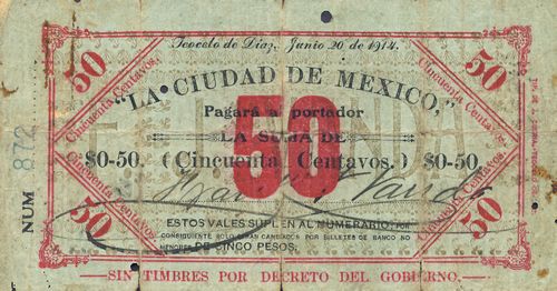 Ciudad de Mexico 50c