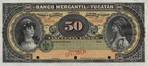 Mercantil Yucatan 50 specimen