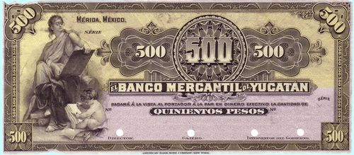 Mercantil Yucatan 500 specimen