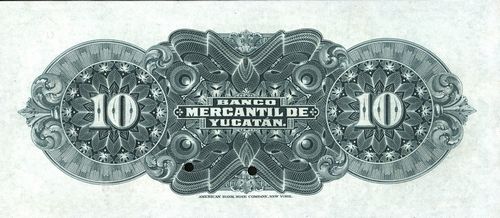 Mercantil Yucatan 10 G 00000 reverse