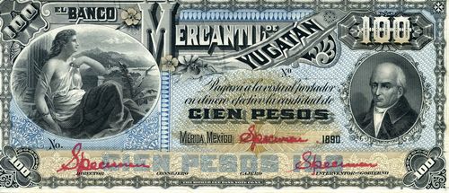 Mercantil Yucatan HL 100 specimen