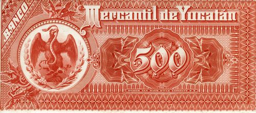 Mercantil Yucatan HL 500 specimen reverse