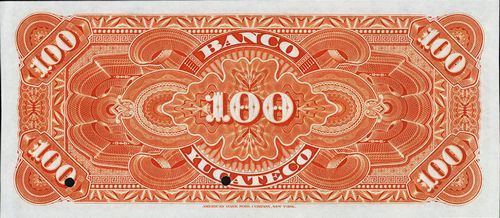 Yucateco 100 OY 00000 reverse