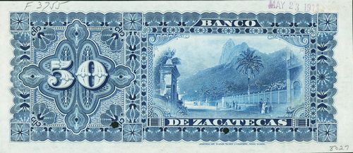 Zacatecas 50 00000 reverse