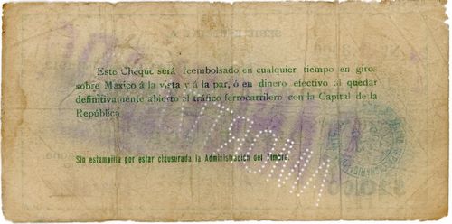 Banco de la Laguna 10 A 3900 reverse