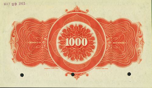 Banco Central Mexicano 1000 reverse