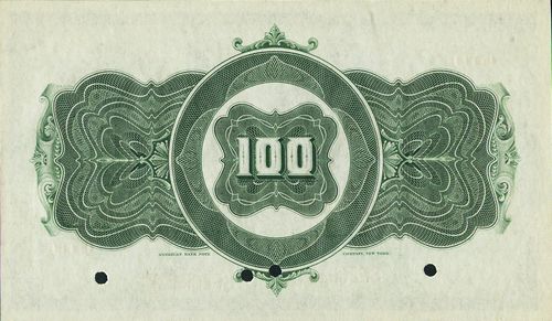 Banco Central Mexicano 100 reverse