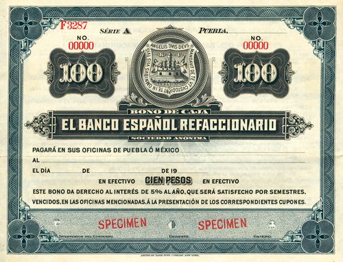 Banco Espanol Refaccionario 100