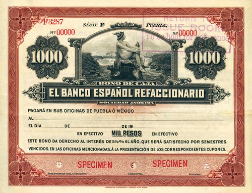 Banco Espanol Refaccionario 1000