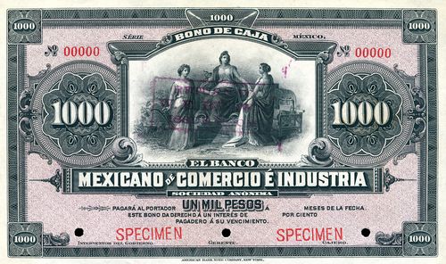 Banco Mexicano de Comercio e Industria 1000