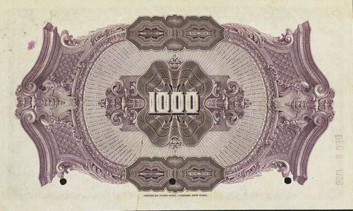 Banco Mexicano de Comercio e Industria 1000 reverse