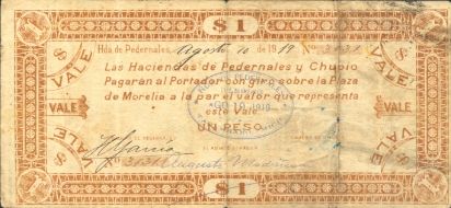 H Pedernales $1 reverse