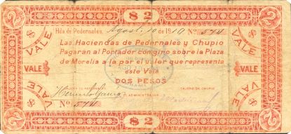 H Pedernales $2 reverse