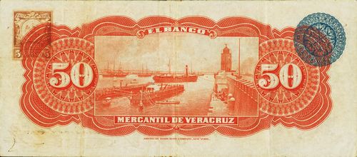1898 Banco Mercantil de Veracruz 50