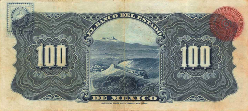 1900 Banco del Estado de Mexico 100